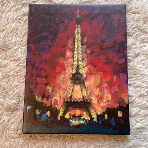 Icing Small watercolor painting of the Eiffel Tower
